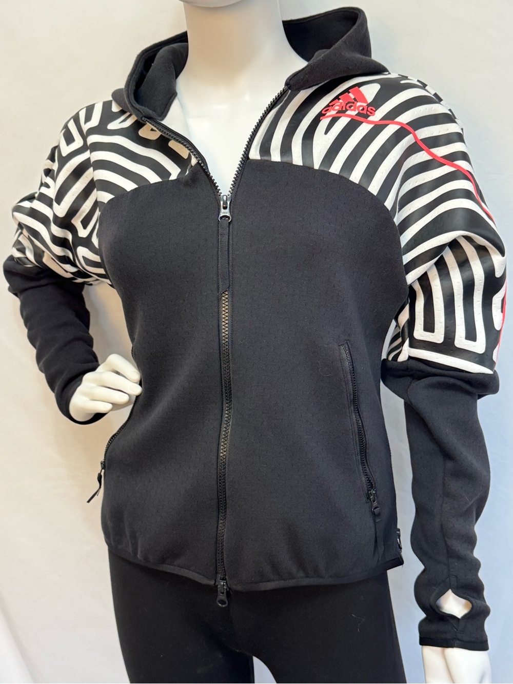 adidas Tokyo Z.N.E. Hiroko Takahashi Collection Full Zip Hoodie Abstract Zebra